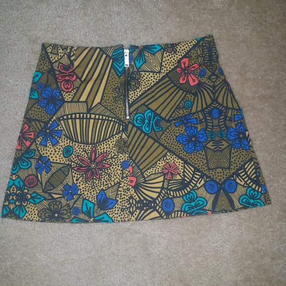 Zara/Boho Floral Geometric Mini Skirt – Size Medium/Trafaluc Mini Skirt - Picture 5 of 11